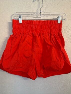 Halara Orange Nylon Shorts Small NWOT High Waisted Athletic Lounge